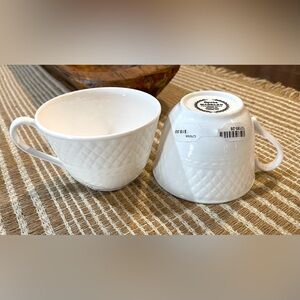 Spode Mansard Pattern Bone China Cups Made in England Set of 2